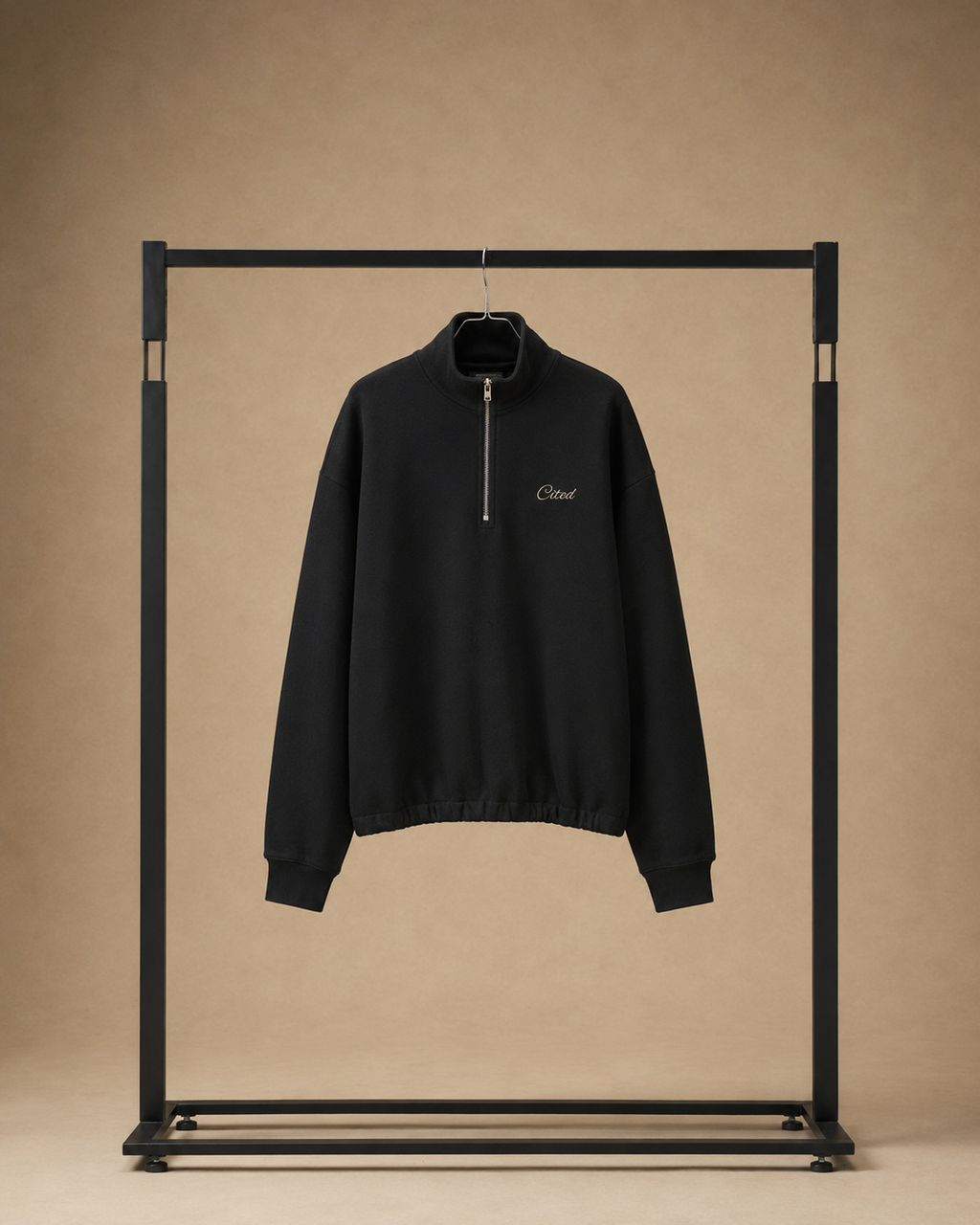 BLACK QUARTER ZIP