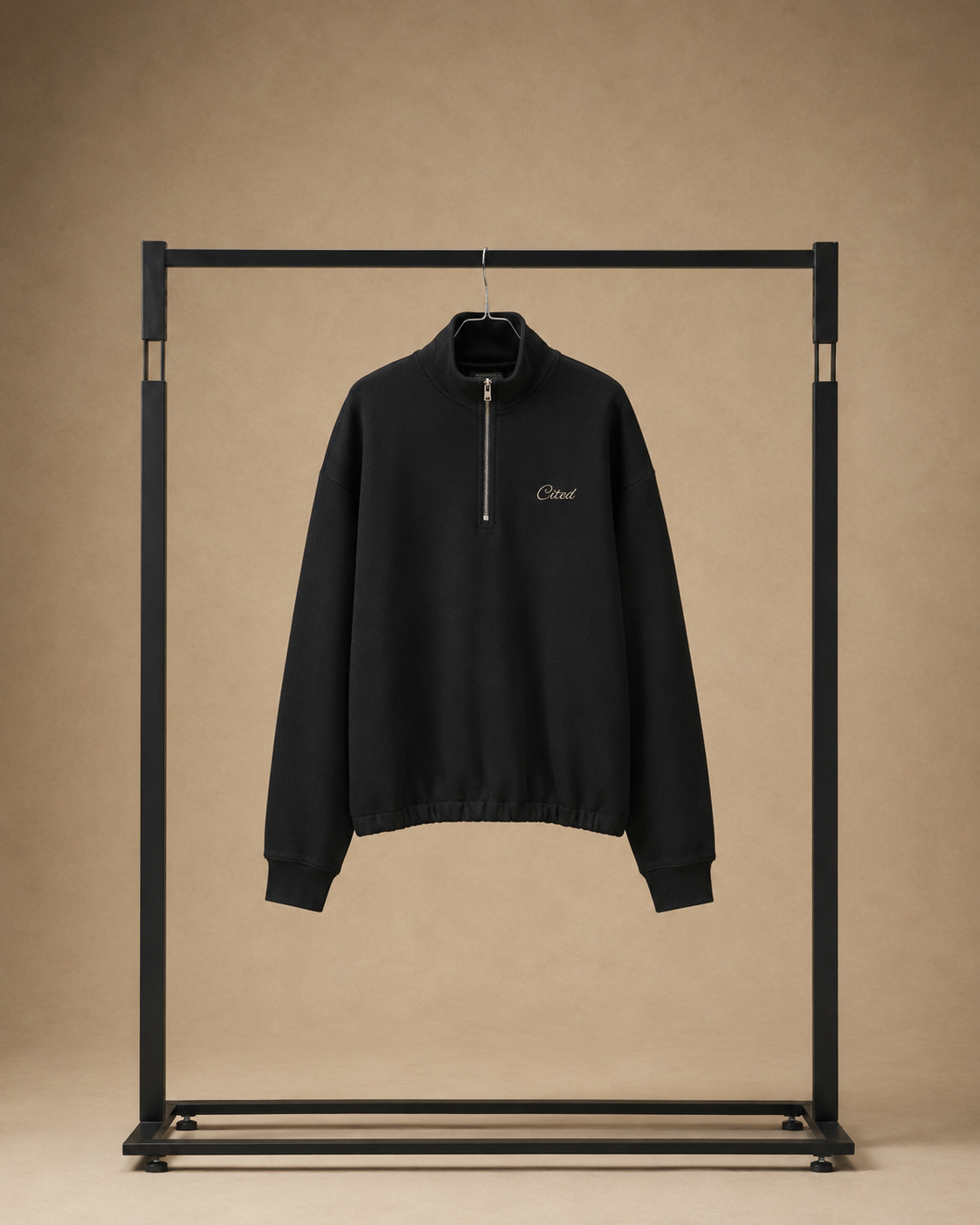 BLACK QUARTER ZIP