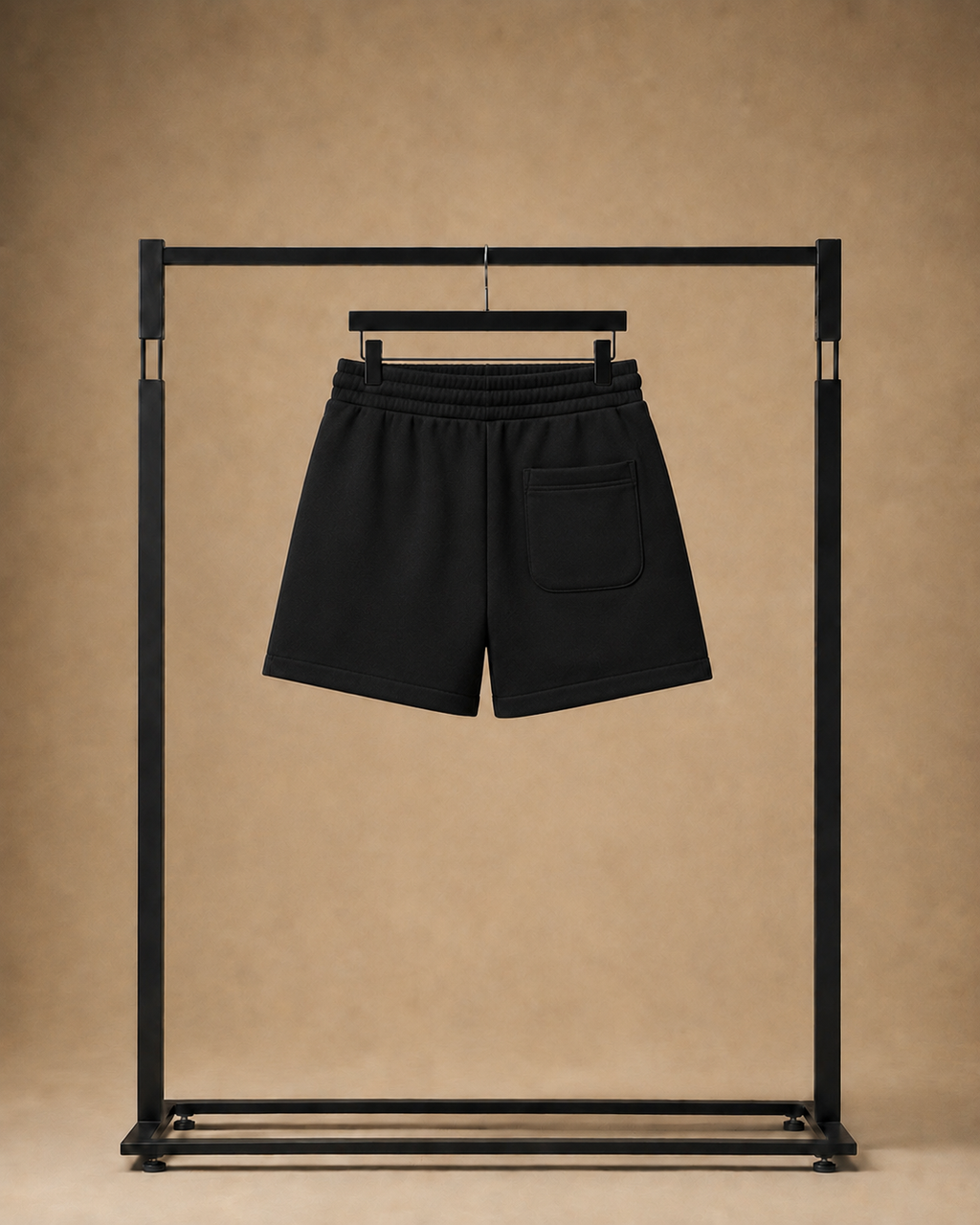 BLACK SWEATSHORT