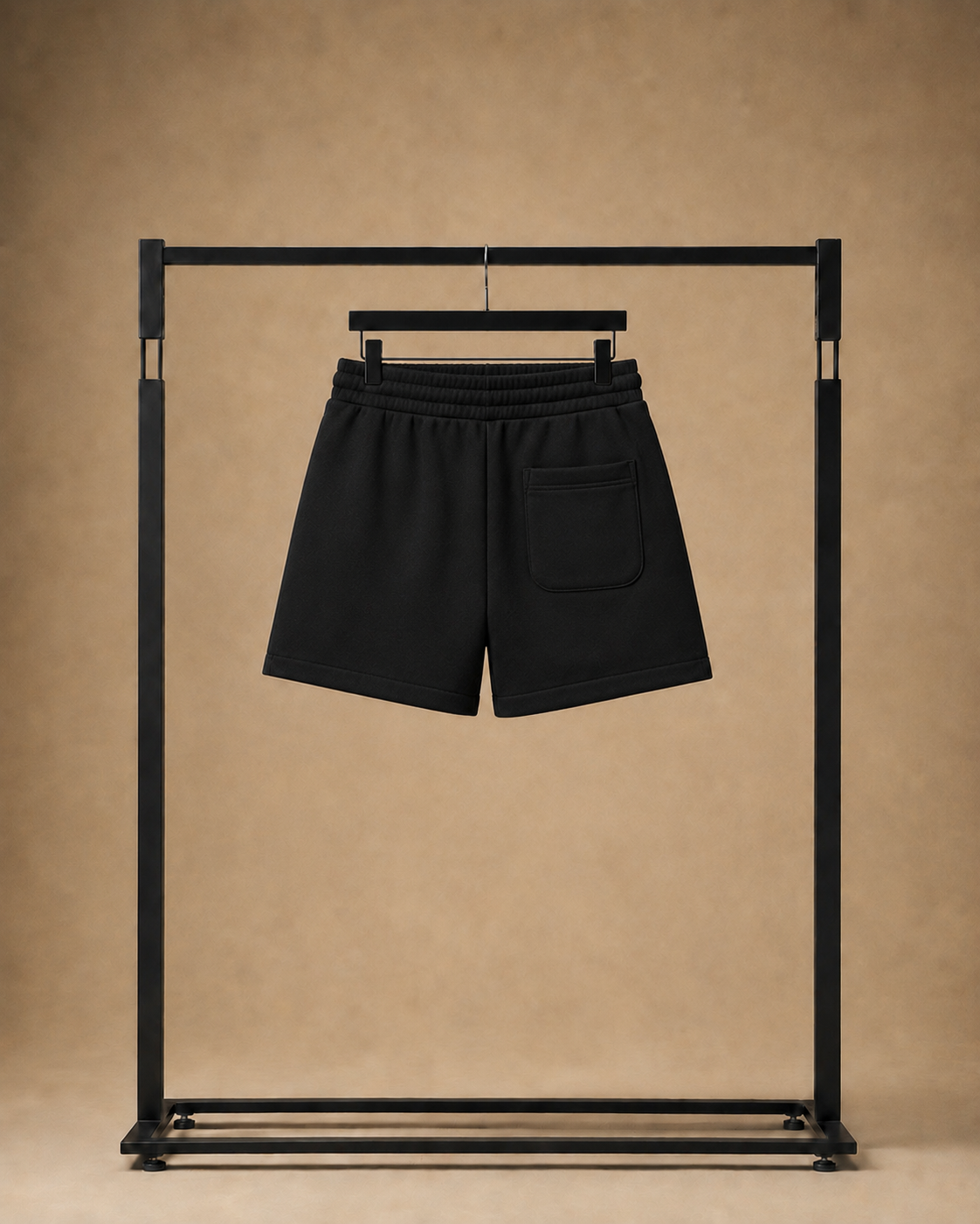 BLACK SWEATSHORT