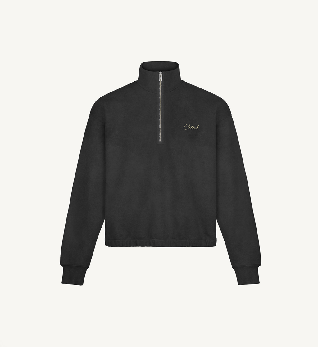 CLASSIC BLACK 1/4 ZIP