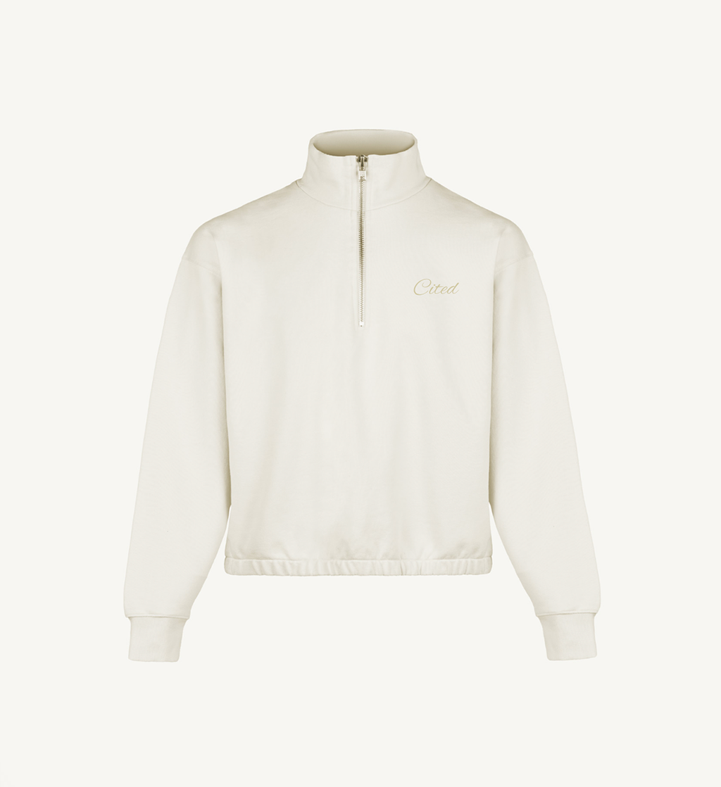 CLASSIC WHITE 1/4 ZIP